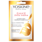 Yoskine Geisha Mask maska na złotej tkaninie Sake 20 ml